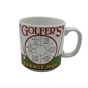 Golfer’s Excuse Coffee Mug Vintage Unique Funny Sport Collectible 12 Oz Papel